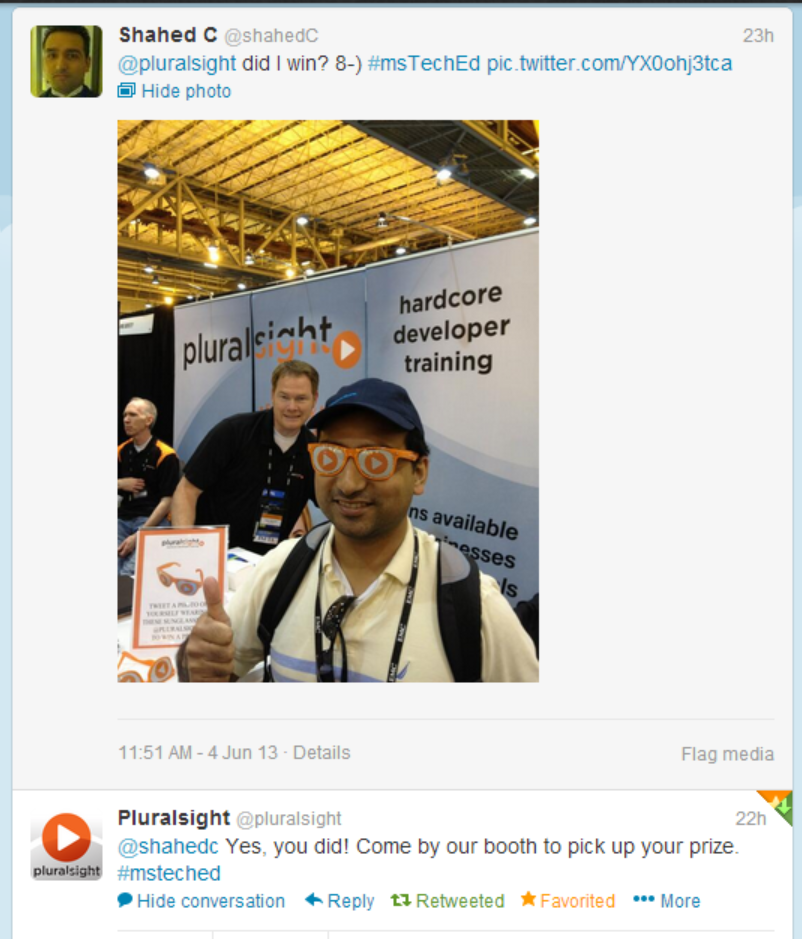 Pluralsight tweet