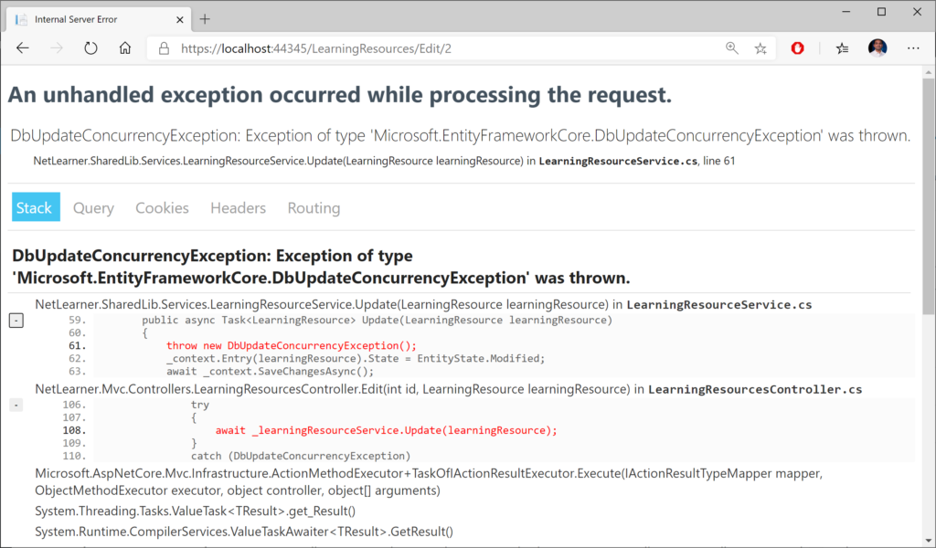 Handling exceptions in the .NET environment